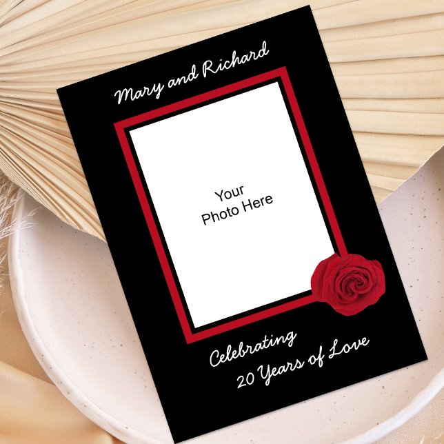 Invitation photo pour 20 ans de mariage (Créateur téléchargé)