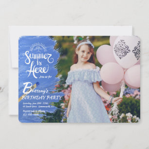 Invitation photo pour l'arrivée de l'été