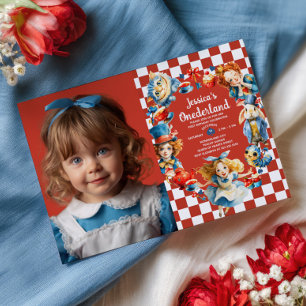 Invitation photo pour le 1er anniversaire d'Alice 