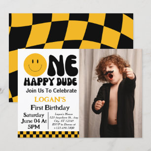 Invitation photo pour le 1er anniversaire de One H