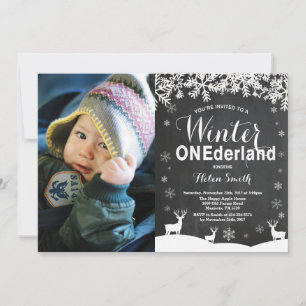 Invitation photo pour le 1er anniversaire de Winte