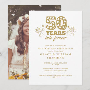 Invitation Photo pour le 50e anniversaire du Mariage