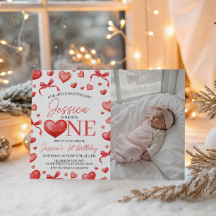 Invitation photo pour le premier anniversaire de C