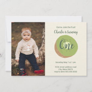 Invitation photo pour le premier anniversaire de K