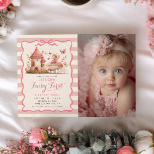 Invitation photo pour le premier anniversaire de l