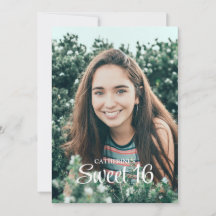 Invitation photo pour les 16 ans