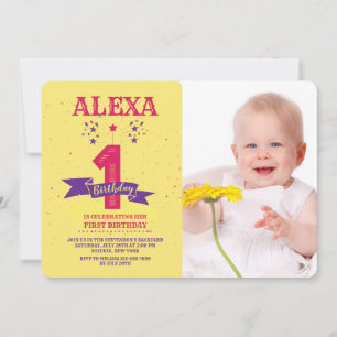 Invitation photo pour un anniversaire
