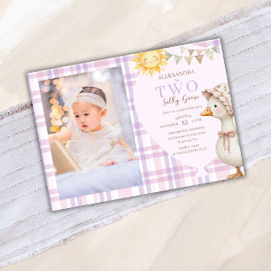 Invitation Photo Prépa Deux Ans Anniversaire Fille Canard Sau
