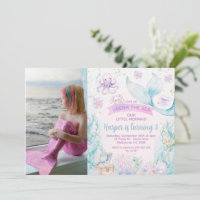 Photo Purple Blue Little Mermaid Anniversaire