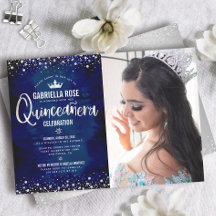 Photo Quinceañera Marine Argent Parties scintillan