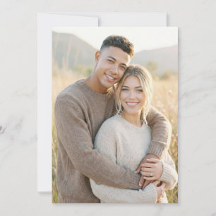 Invitation Photo Réaliste Terreux Joyeux