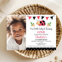 Photo Red Black Pois Ladybug 1er anniversaire