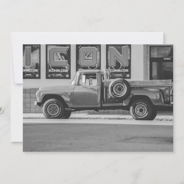 Invitation Photo Reprint American Pickup Truck (Devant)