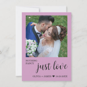 Invitation Photo Rien De Fantaisie Juste Amour Réception De M