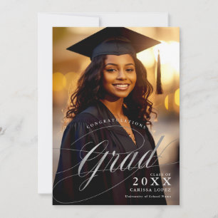 Invitation Photo Silver Graduation Ceremony & Dinner Event