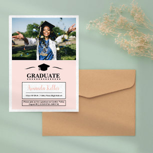 Invitation Photo Simple Elegant Graduation