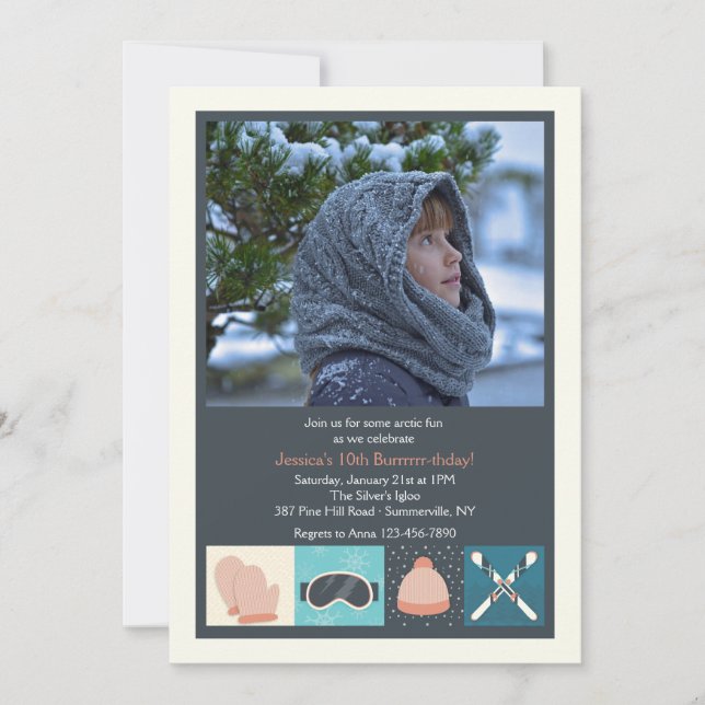 Invitation photo Ski Wear (Devant)