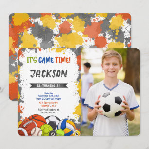 Invitation Photo Sport