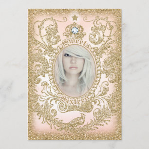 Invitation Photo Sweet 16 Il était une fois Princesse