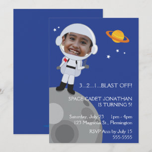 Invitation Photo Templase d'anniversaire d'explorateur