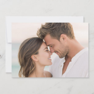 Invitation Photo Tendre et Romantique