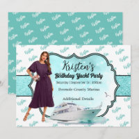 Photo Turquoise Gold Yacht Party Anniversaire