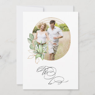 Invitation *~* PHOTO verte AR6 RSVP + QR Mariage Invitati