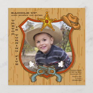 Invitation photo Western Frame