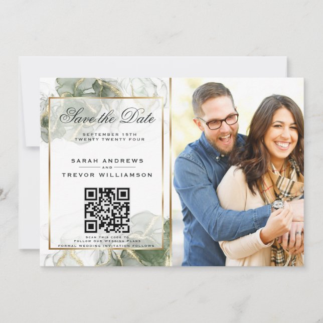 Invitation Photographie et code QR d'une taille exceptionnell (Devant)