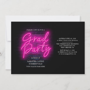 Invitation Photos de fin d'année Pink 2025 Graduation Party