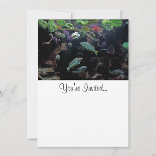Invitation Photos de poissons et de vie aquatique sous-marine