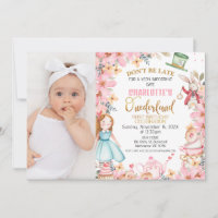 Photos Florales roses Alice Onederland 1er anniver