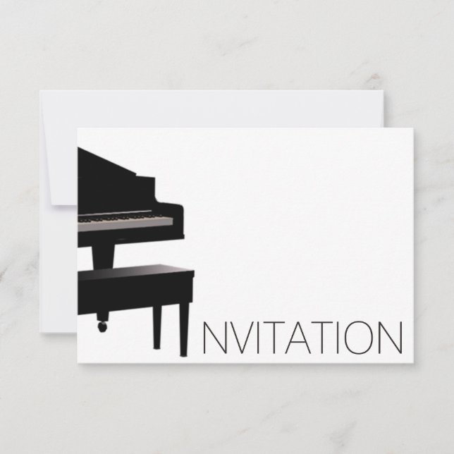 Invitation Piano Concert Festival Minimalimalims Vip Black Bl (Devant)