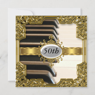 Invitation Piano Keys fête d'anniversaire Glamor Hot Invitati