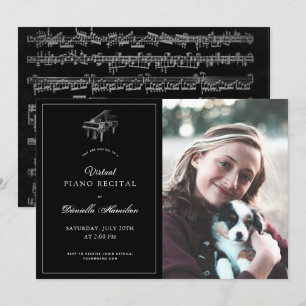 Invitation Piano Noir Classique - Photo de considérant virtue