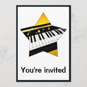 Invitation: Piano Recital with Star Invitation