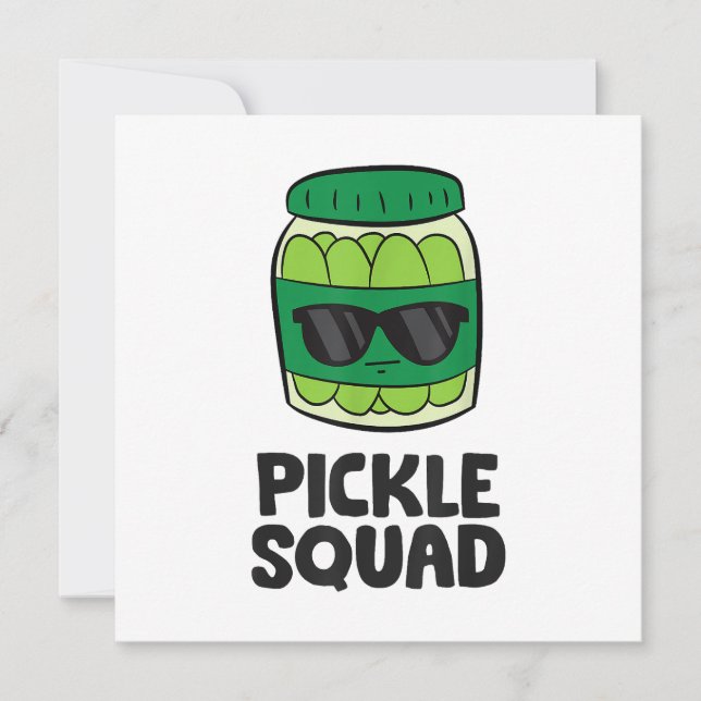 Invitation Pickle Lover Team Pickles Funny Pickle Squad (Devant)