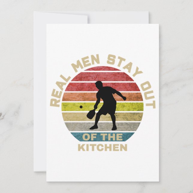 Invitation Pickleball drôle vintage rétro (Devant)