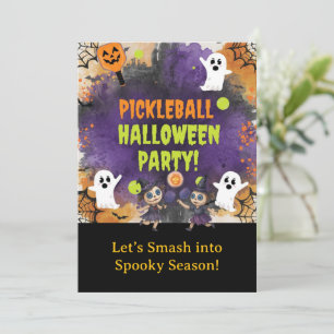 Invitation Pickleball Halloween