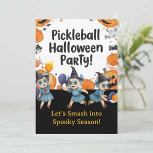 Invitation Pickleball Halloween