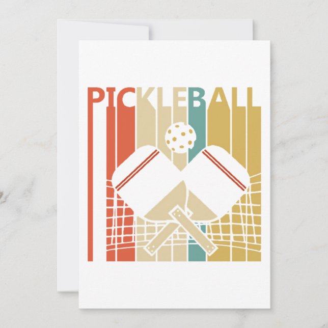 Invitation Pickleball vintage (Devant)