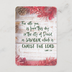 Invitation Pièce de théâtre de Noël sur un verset biblique