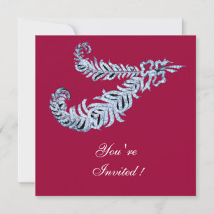 Invitation PIEDS DE DIAMONDE, rouge