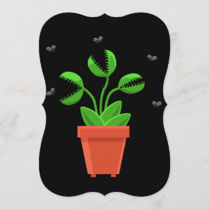 Invitation piège à mouches halloween venus