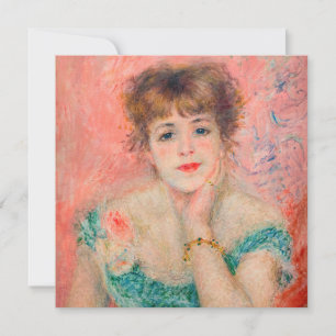 Invitation Pierre-Auguste Renoir - Actrice Jeanne Samary