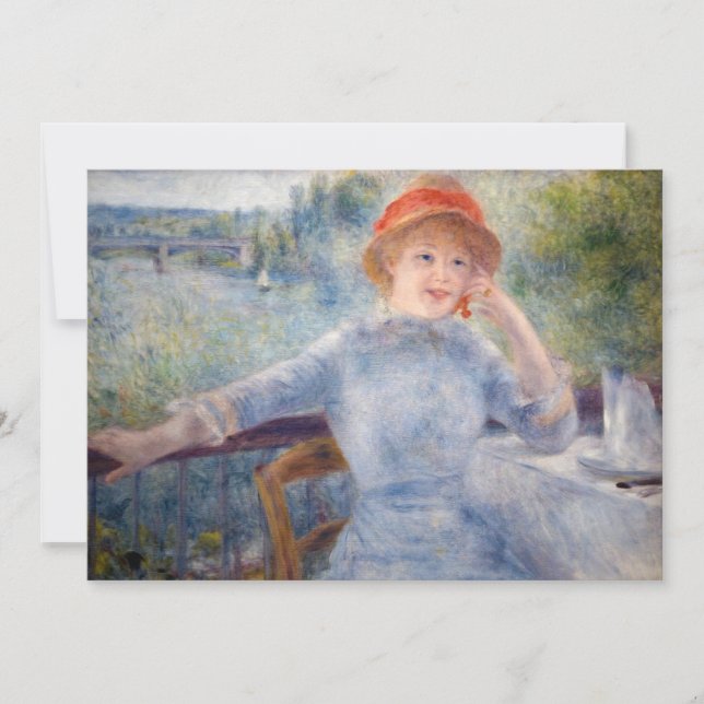 Invitation Pierre Auguste Renoir - Alphonsine Fournaise (Devant)