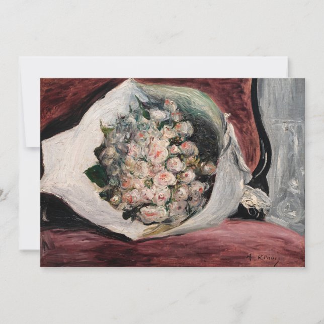 Invitation Pierre-Auguste Renoir - Bouquet dans une boîte (Devant)