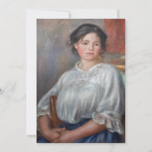 Invitation Pierre-Auguste Renoir - Jeune Femme Assise