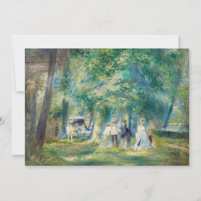 Invitation Pierre-Auguste Renoir - La fête à Saint-Cloud (Devant)