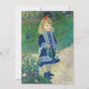 Invitation Pierre-Auguste Renoir - Une fille avec une canne d